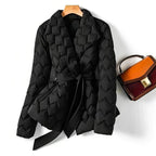 Isabella Belted Quilted Down Coat