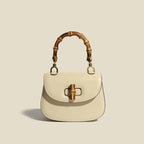 Valentina Bamboo Accent Leather Handbag
