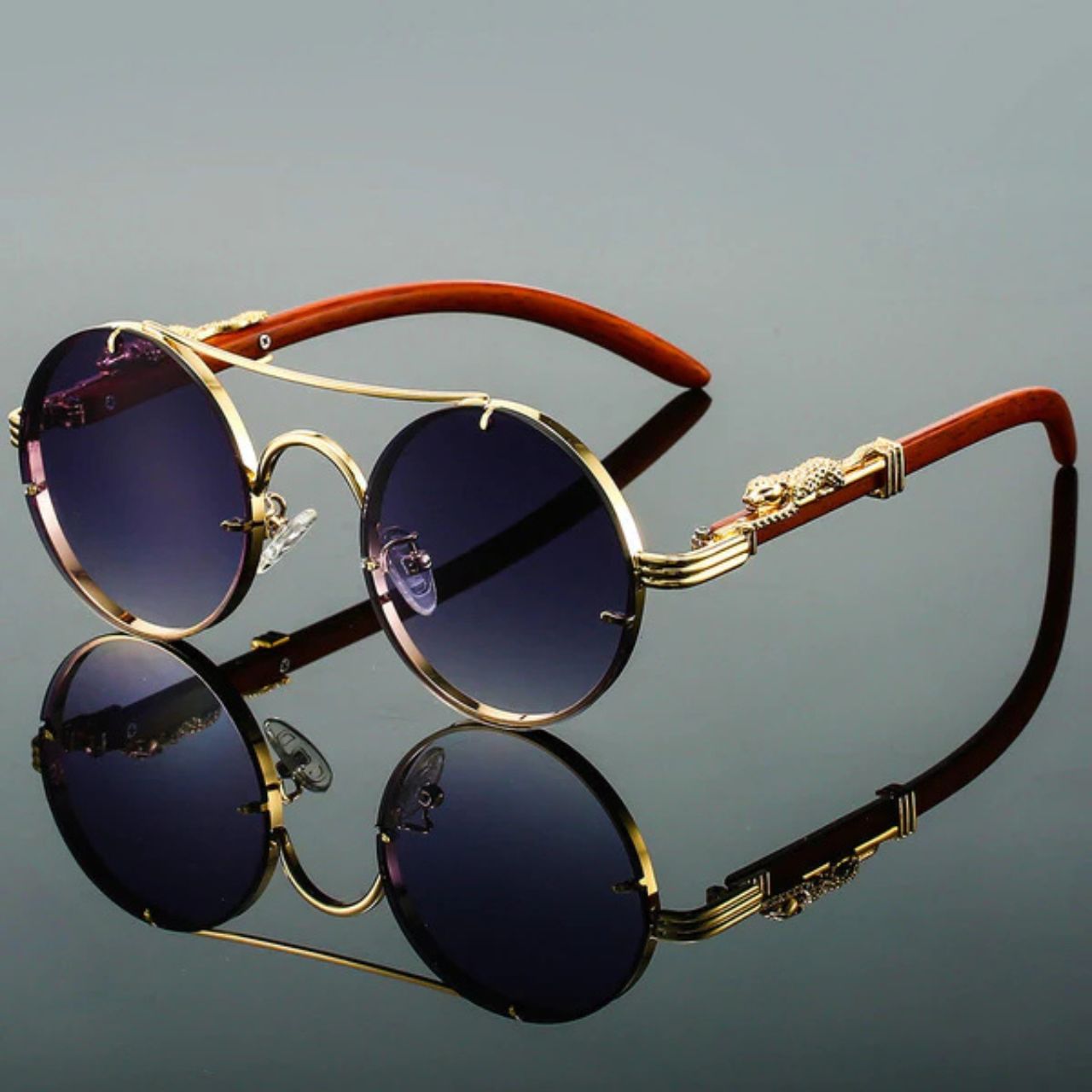 Panthera Onca Vintage-Inspired Sunglasses