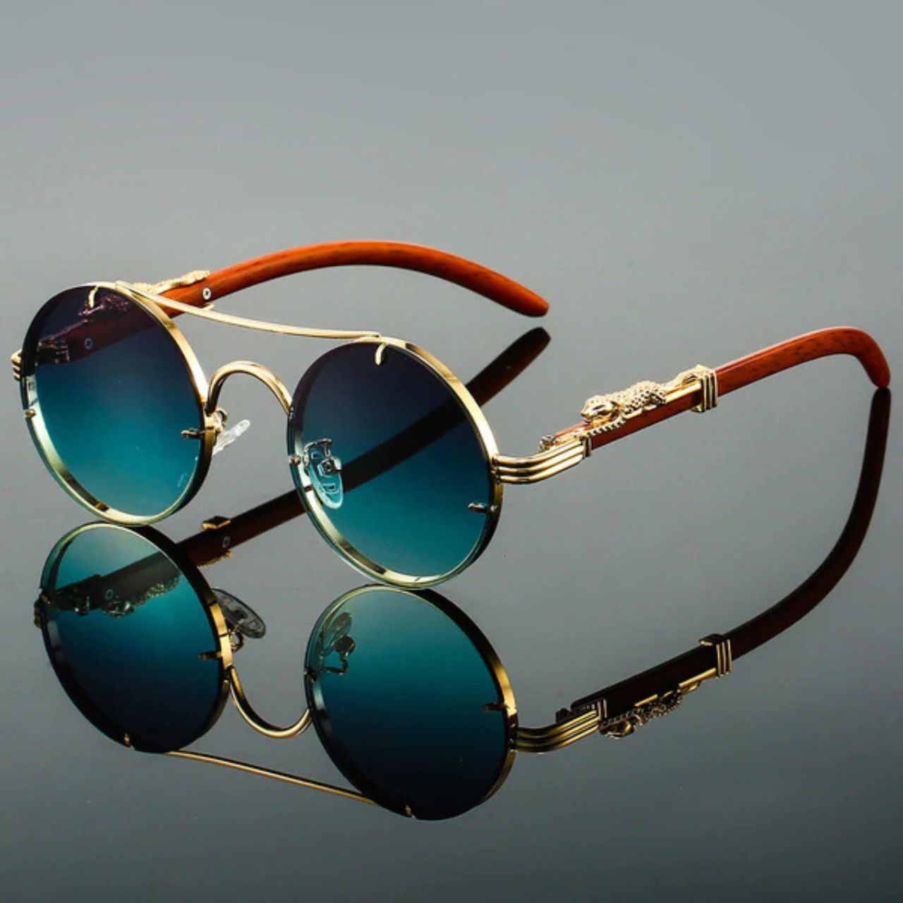 Panthera Onca Vintage-Inspired Sunglasses
