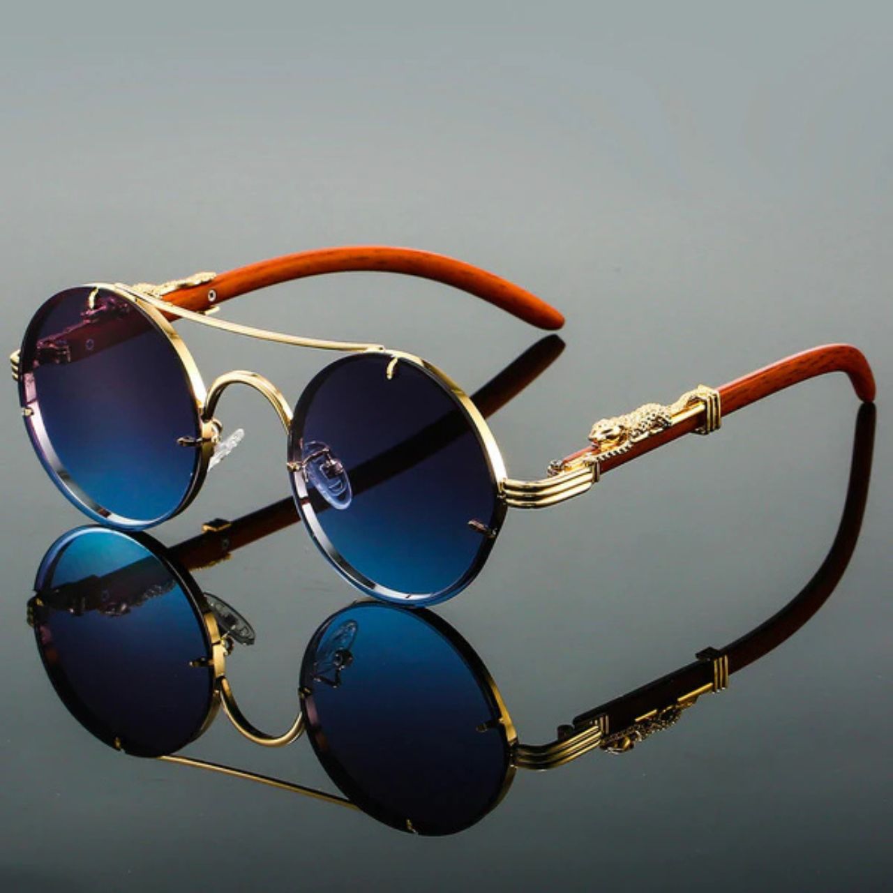 Panthera Onca Vintage-Inspired Sunglasses