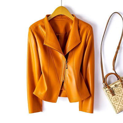 Hellena Vegan Leather Moto Jacket